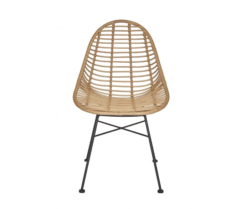 Chaise en rotin synthétique Bilma