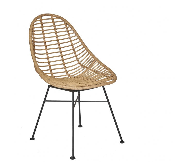 Chaise en rotin synthétique Bilma