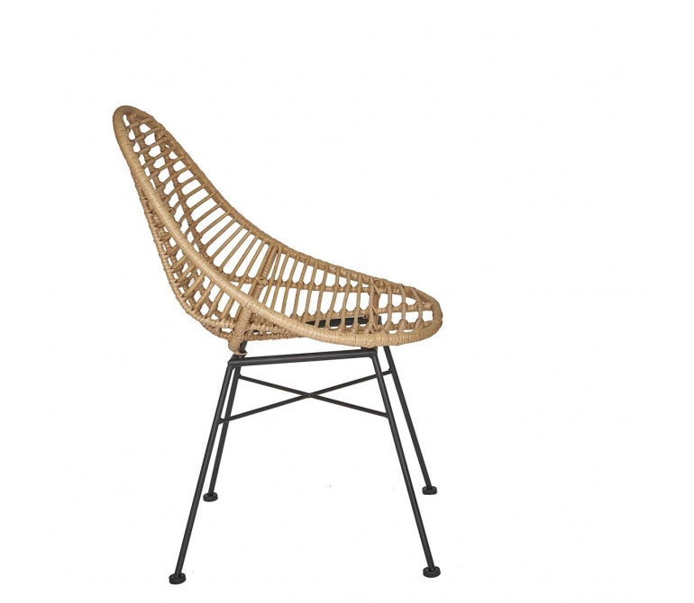 Chaise en rotin synthétique Bilma