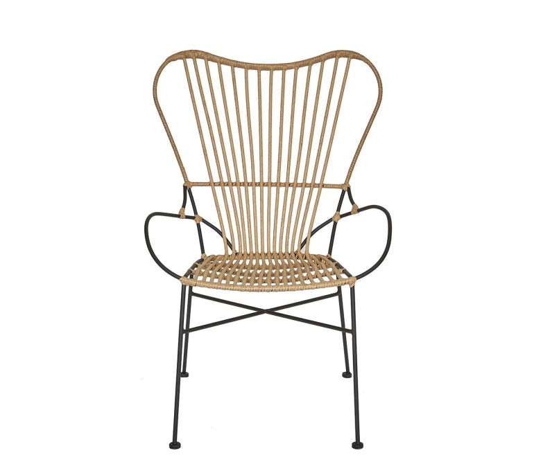 Chaise en rotin synthétique Bonnie