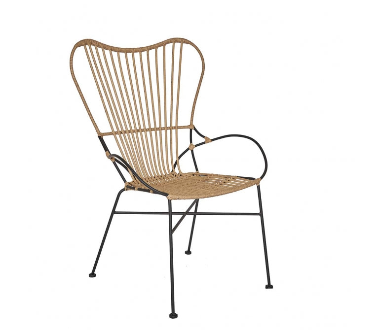 Chaise en rotin synthétique Bonnie