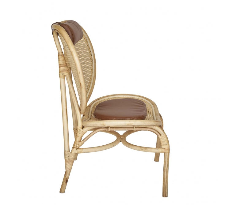 Sillón de rattan natural trenzado Moet