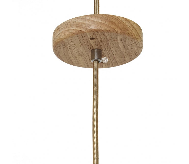 Lampada da soffitto in rattan naturale Rous