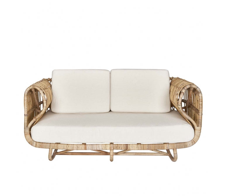 Divano in rattan naturale Tandro