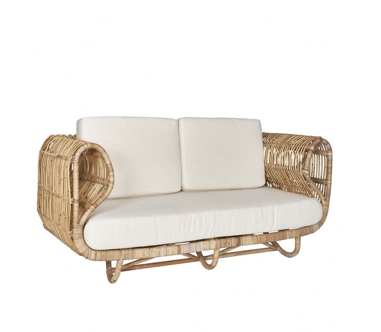 Divano in rattan naturale Tandro