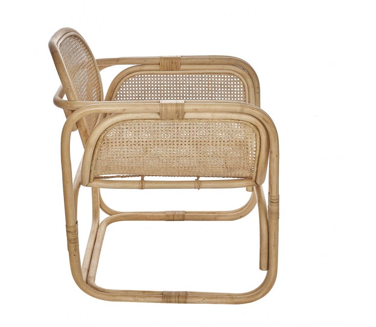 Fauteuil Billy en rotin naturel tressé