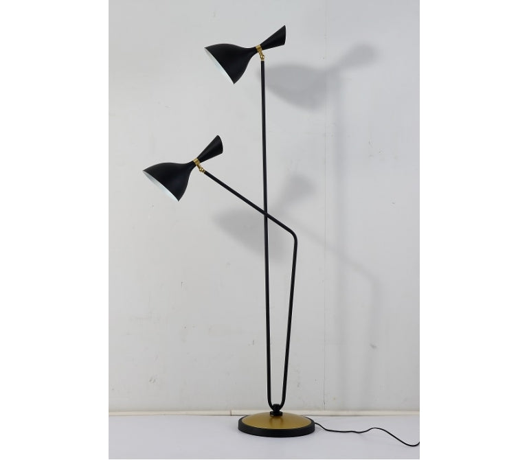 Lampada da terra a due bracci bianca Toy design