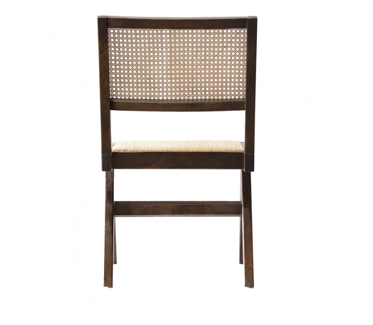 Chaise à manger en rotin Eloise sans bras