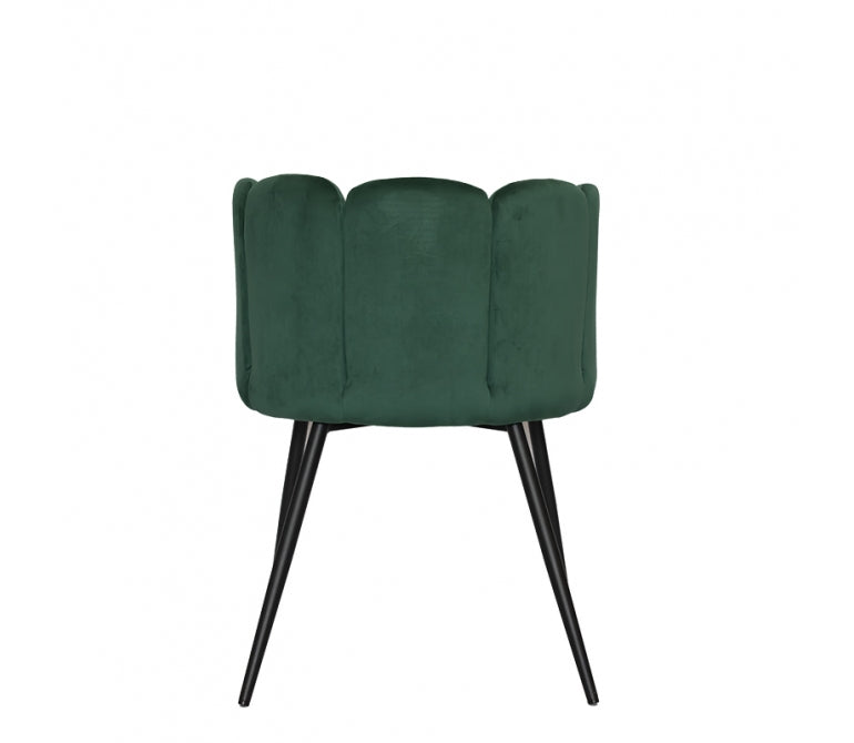 Chaise de salle à manger en velours Sophie