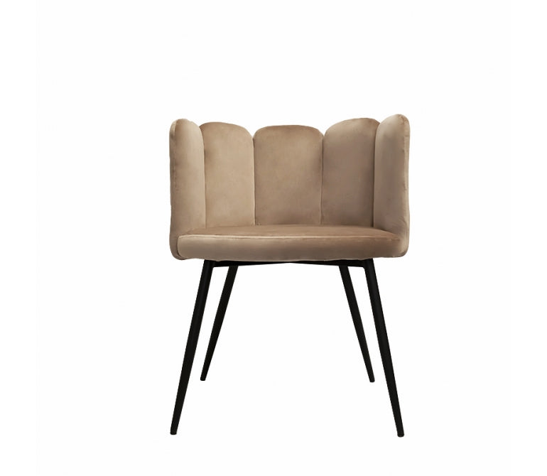 Chaise de salle à manger en velours Sophie