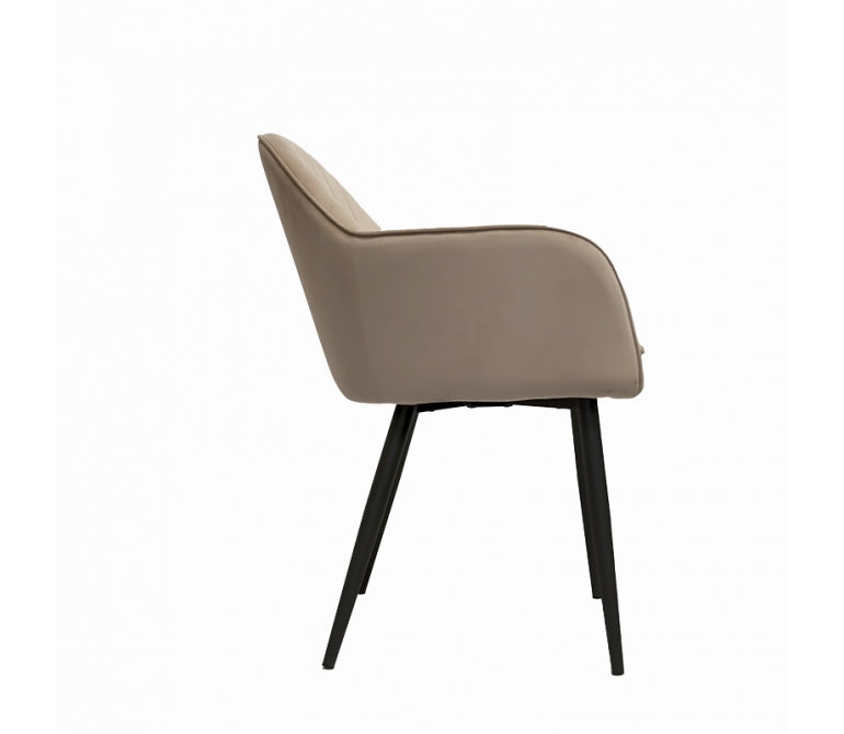 Fauteuil de salle à manger en velours Menorca