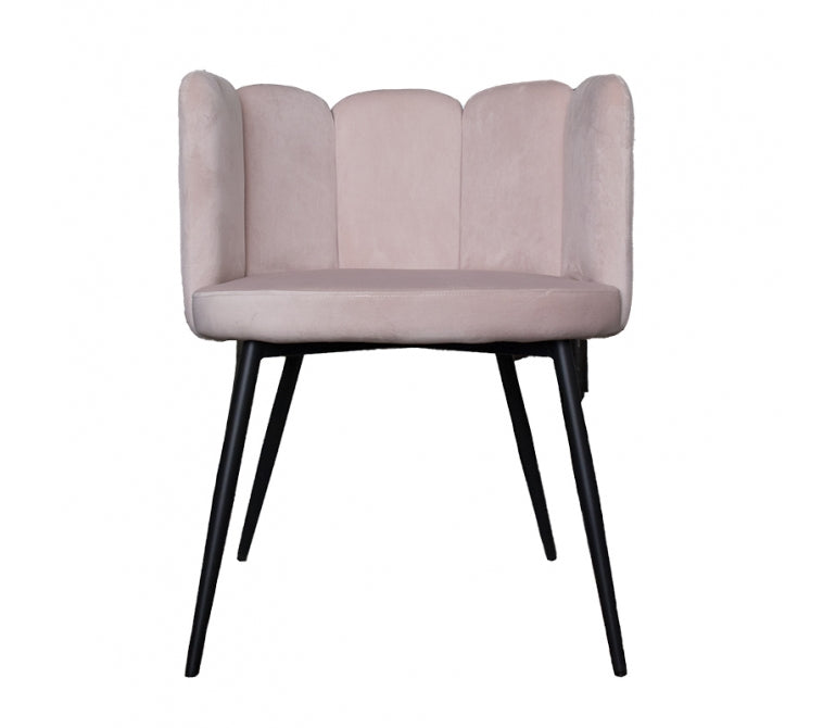 Chaise de salle à manger en velours Sophie