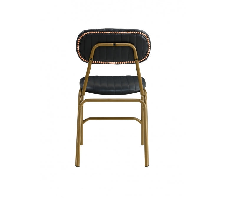 Bhoutan Gold Black Vintage Dining Chair