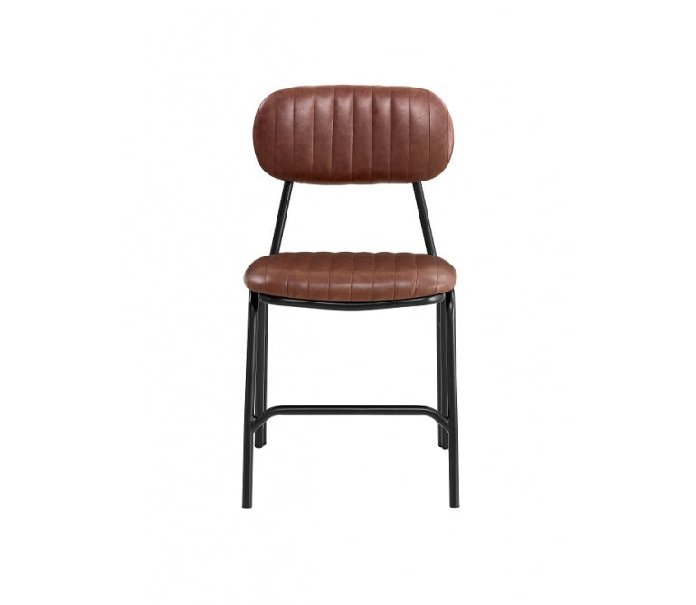 Chaise de salle à manger vintage noire Bután