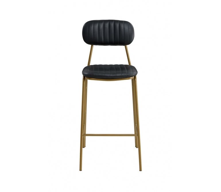 Vieux tabouret de bar Bhoutan gold Black