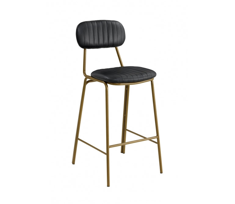 Vieux tabouret de bar Bhoutan gold Black