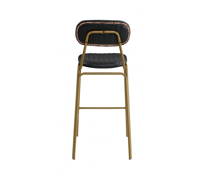 Vieux tabouret de bar Bhoutan gold Black