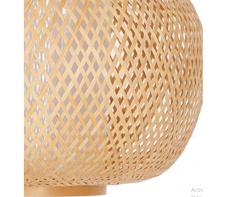 Candeeiro de tecto em bambu Suníe