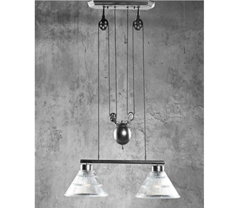 Lámpara de techo vintage Poly Due