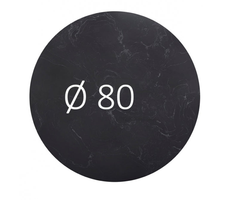 Tavolo da pranzo con base dorata e piano in marmo nero