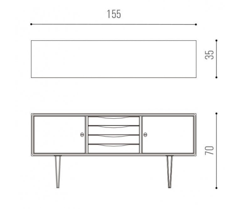 Mobiliário nórdico Kaira