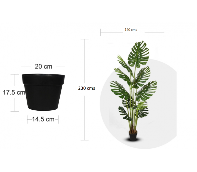 Plante artificielle Monstera H.230 cm