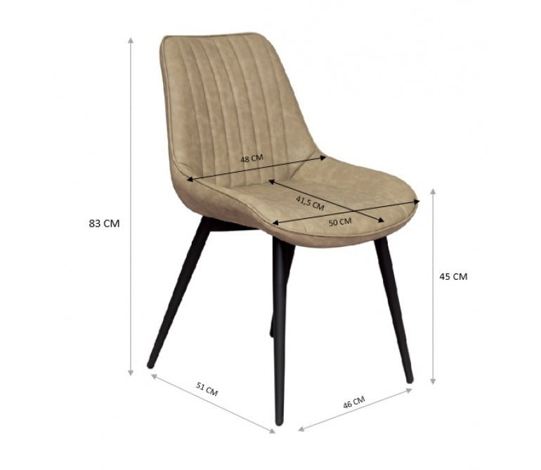 Sedia da pranzo vintage Mirta