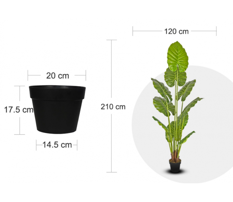 Plante artificielle Alocasia H.210 cm