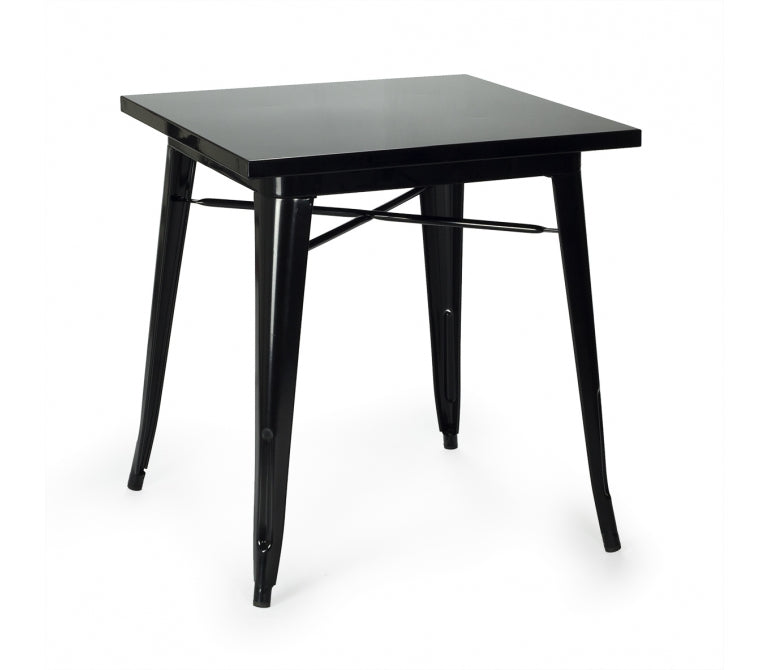 Tavolo bar quadrato Nux acciaio