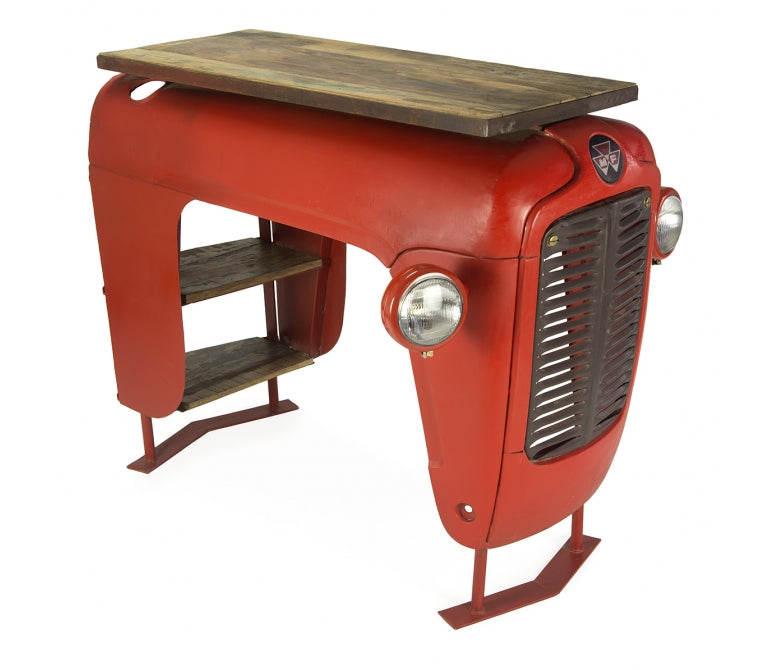 Meuble vintage rouge tracteur