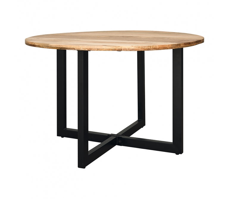 Mesa de comedor madera mango 120Ø Clars