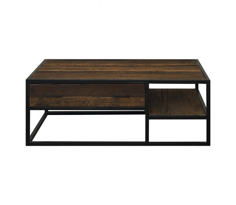 Table basse en bois et acier Vecna