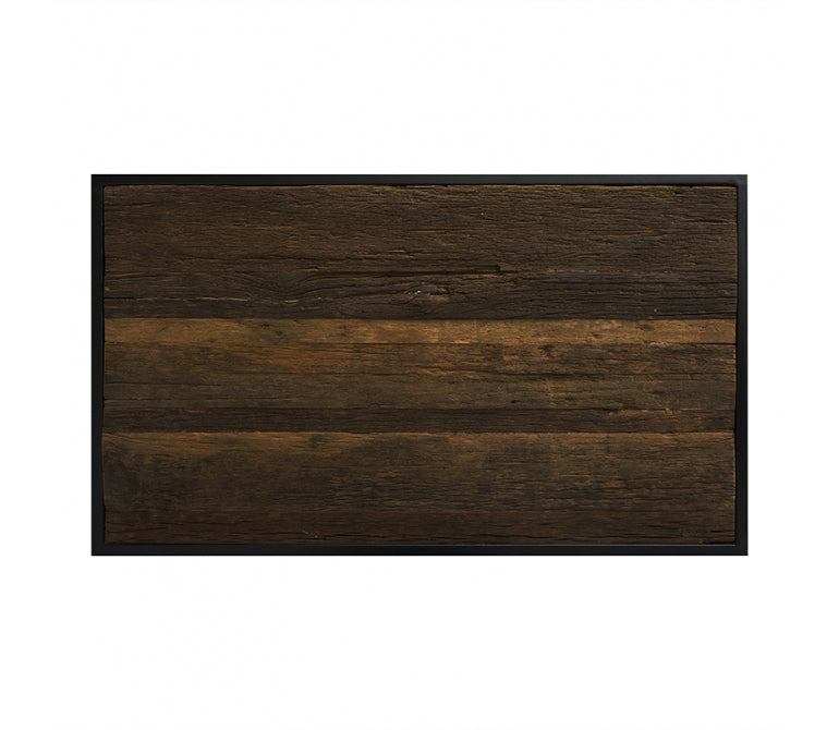 Table basse en bois et acier Vecna