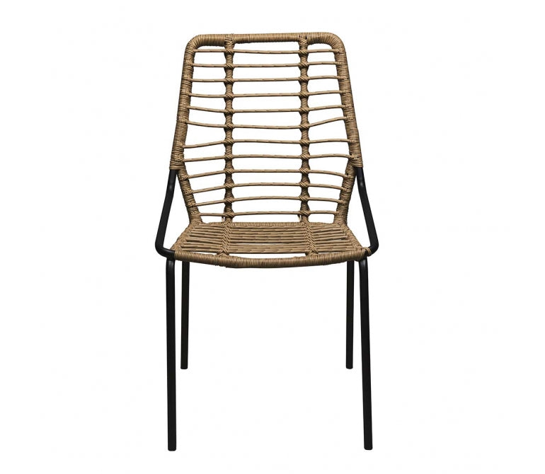 Chaise Linette en rotin synthétique