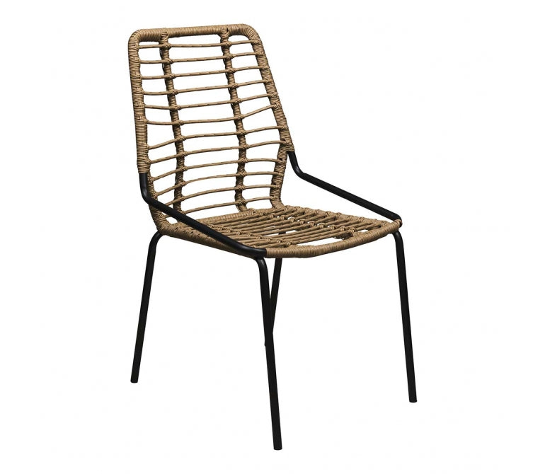 Chaise Linette en rotin synthétique