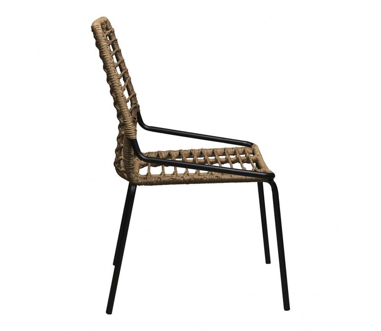 Chaise Linette en rotin synthétique