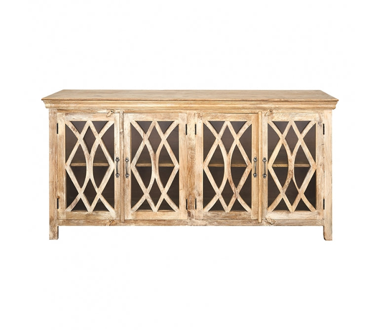 Credenza vetrina in legno di mango Wonder