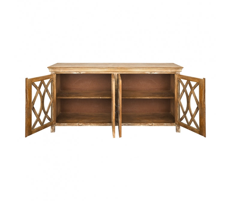 Credenza vetrina in legno di mango Wonder