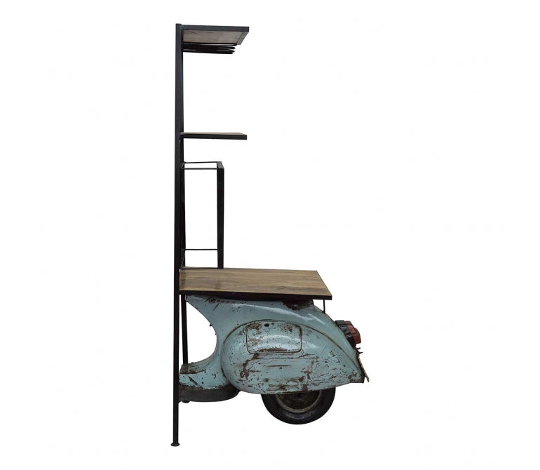Étagère industrielle vintage Vespa
