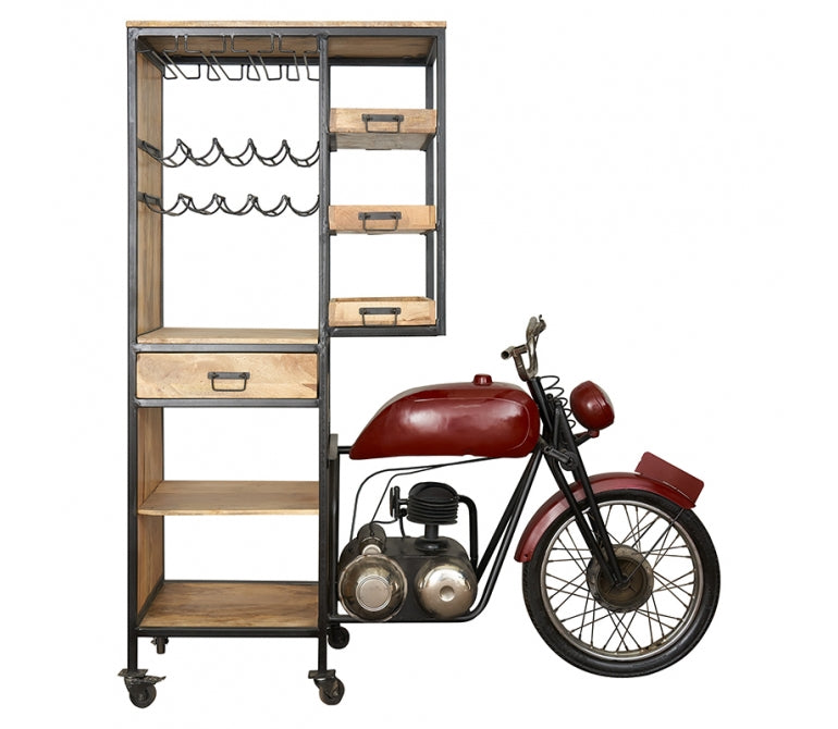 Estantería botellero vintage moto Marco