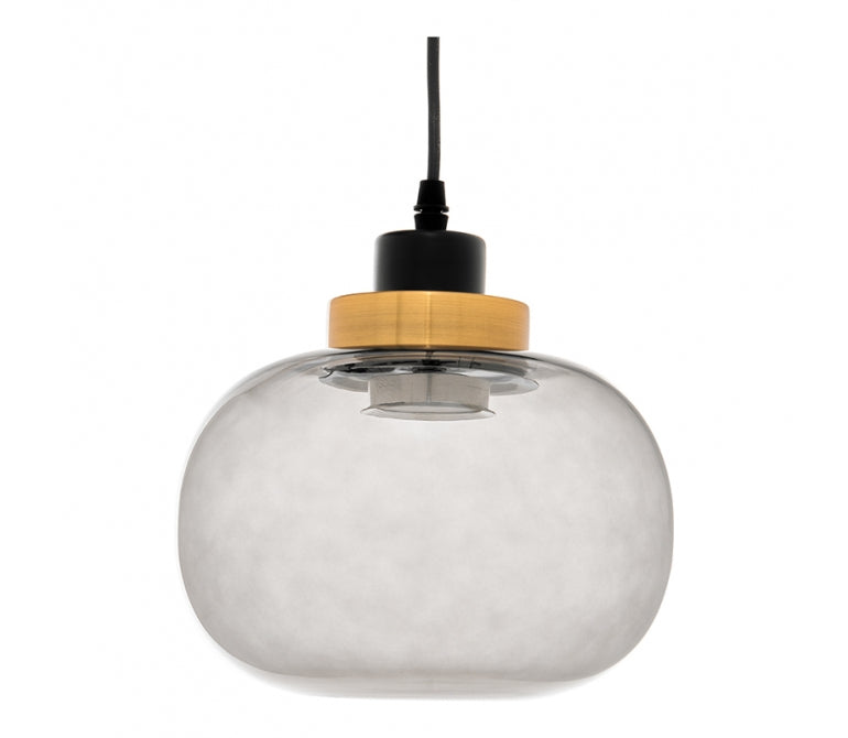 Lámpara de techo diseño cristal ahumado Poke II