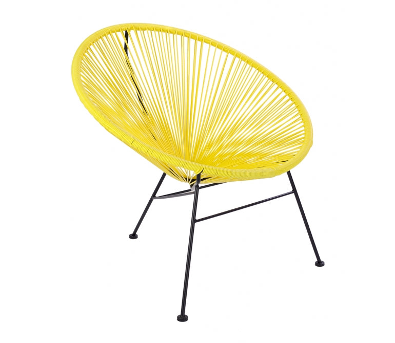 Acapulco Chaise ronde jaune