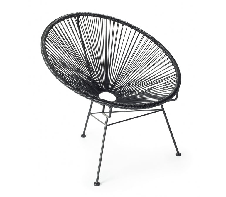 Acapulco Chaise ronde noire