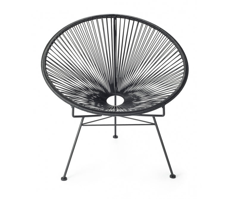 Acapulco Chaise ronde noire