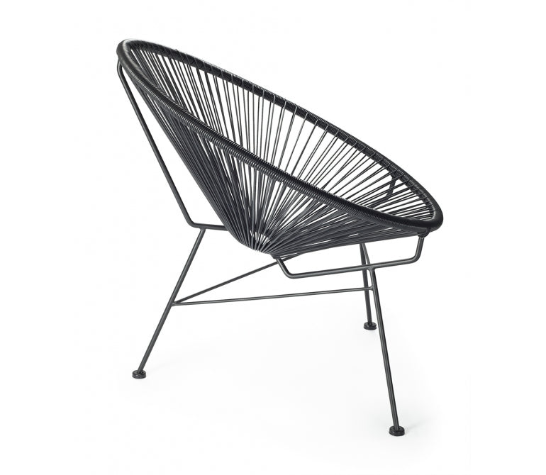 Acapulco Chaise ronde noire