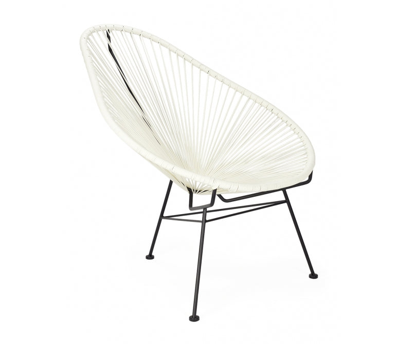 Sedia Acapulco XL bianca - NERO