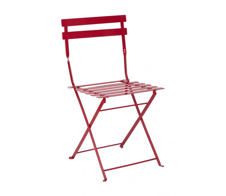Sedia Bistro pieghevole in acciaio