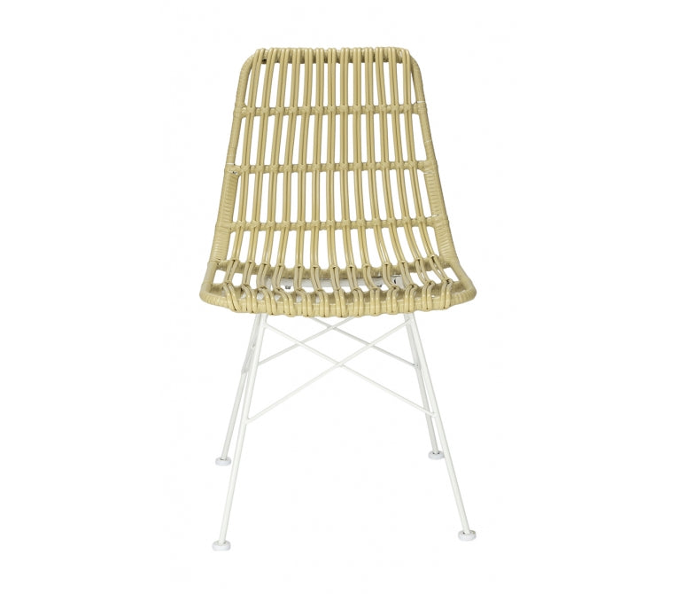 Chaise à manger nordique en rotin Cuena