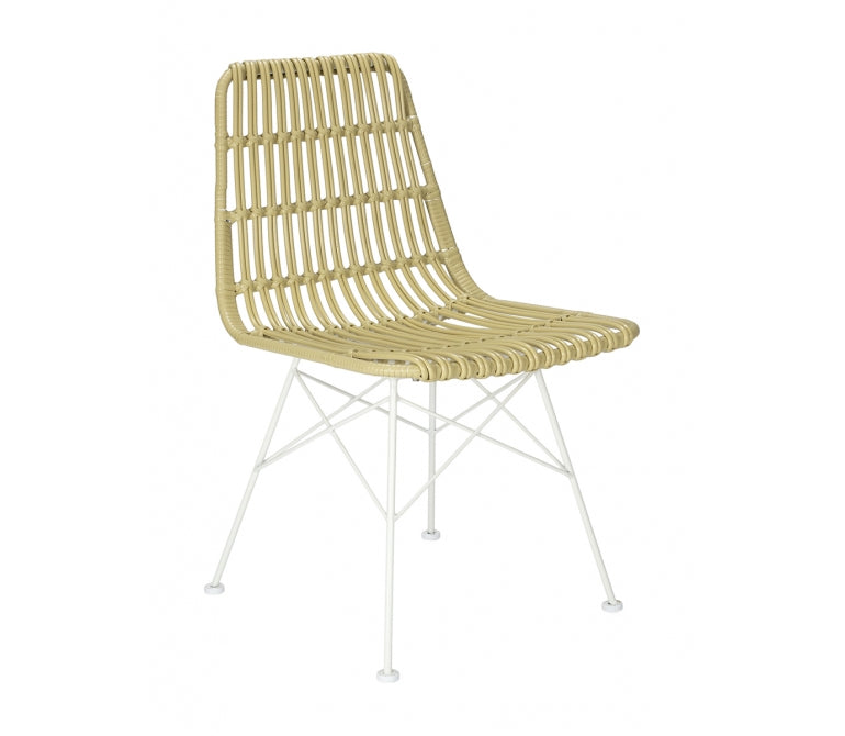 Chaise à manger nordique en rotin Cuena