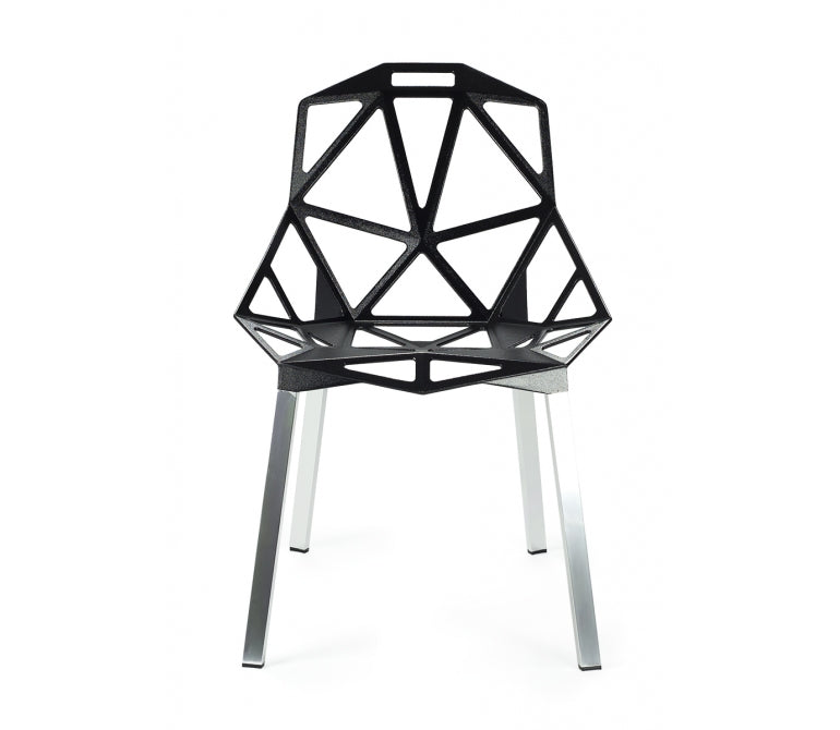 Sedia di design impilabile UNO in alluminio